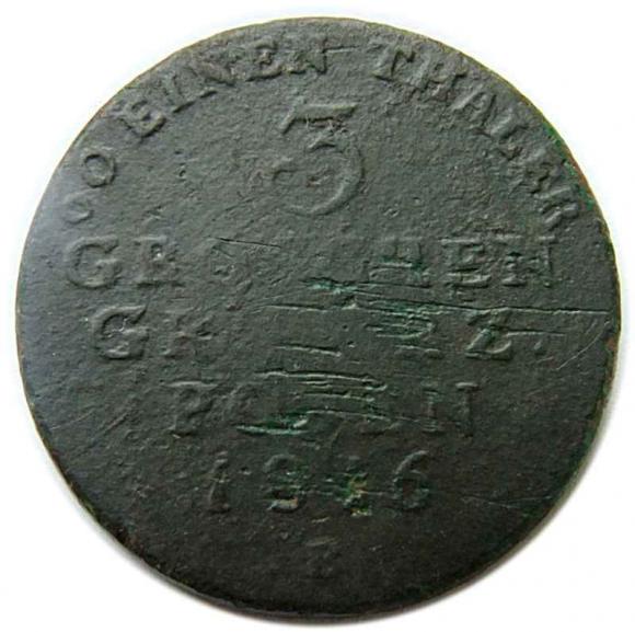 3 grosze 1816 Wielkie Księstwo Poznańskie (1)