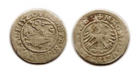 Półgrosz 1520 Zygmunt I Stary Wilno (1)