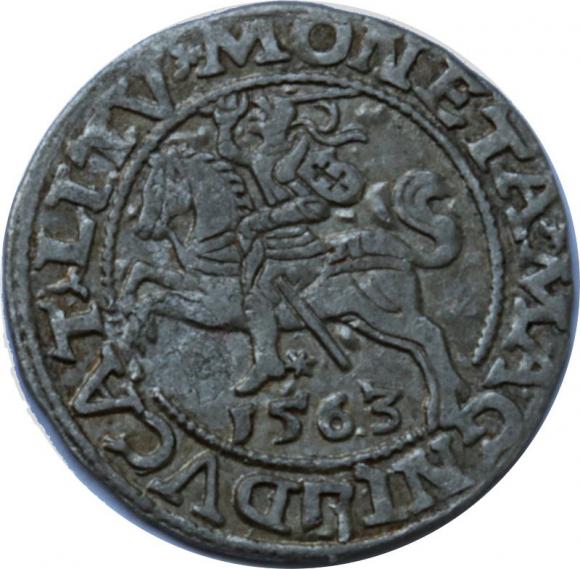 Półgrosz 1563 Zygmunt II August Wilno (1)