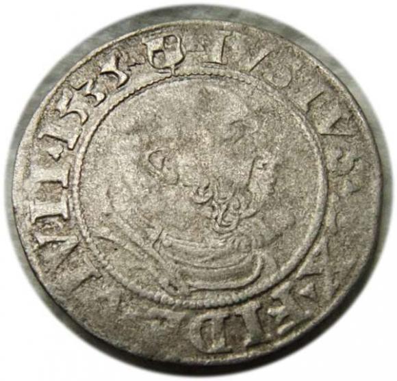 Grosz pruski 1535 Albrecht Hohenzollern Prusy Książęce Królewiec (1)
