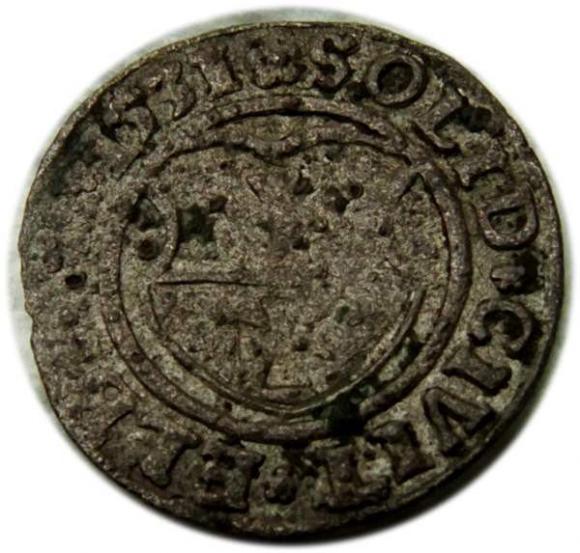 Szeląg 1531 Zygmunt I Stary Elbląg (1)