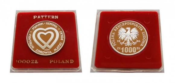 1000 złotych 1986 Centrum Zdrowia Matki Polki próba (1)