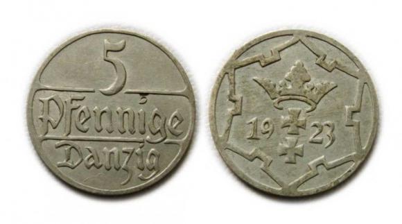 5 fenigów 1923 Wolne Miasto Gdańsk (1)