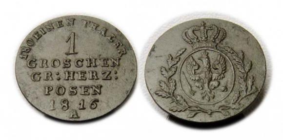 Grosz 1816 Wielkie Księstwo Poznańskie Berlin (1)