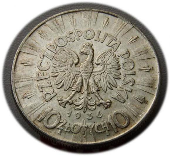 10 złotych 1936 Józef Piłsudski Warszawa (2)