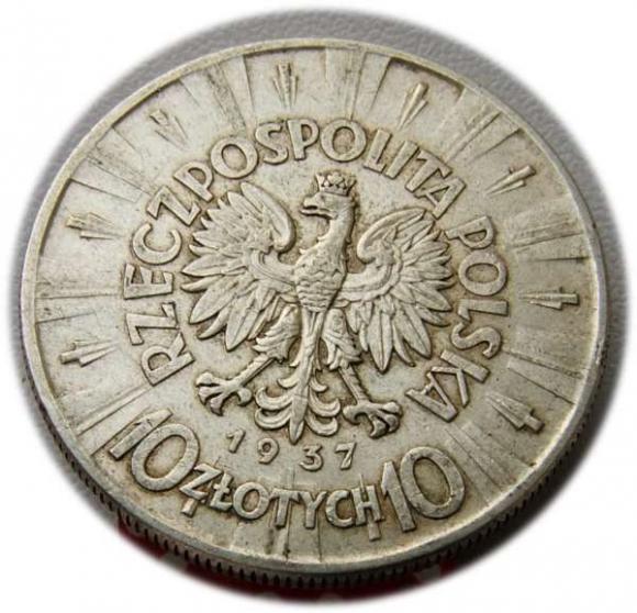 10 złotych 1937 Józef Piłsudski Warszawa (2)