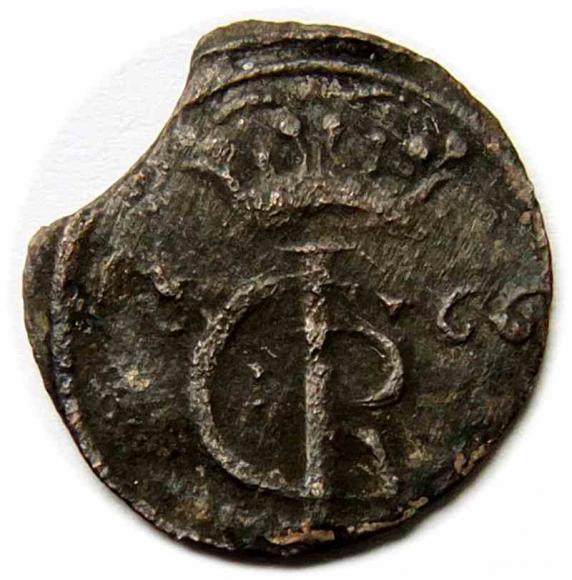 Szeląg 1666 Jan Kazimierz Toruń (2)