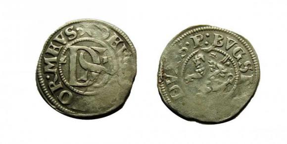 Szeląg podwójny 1621 Bogusław XIV Księstwo Szczecińskie (1)