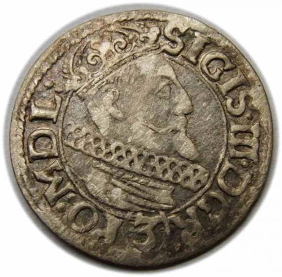 3 krajcary 1617 Zygmunt III Waza Kraków (1)