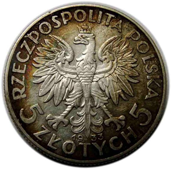 5 złotych 1933 Głowa Kobiety (2)