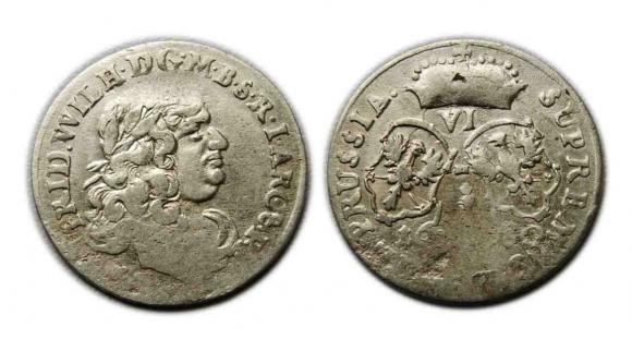 Szóstak 1680 Fryderyk Wilhelm I Królewiec (1)