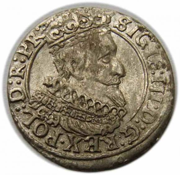 Grosz 1627 Zygmunt III Waza Gdańsk (1)