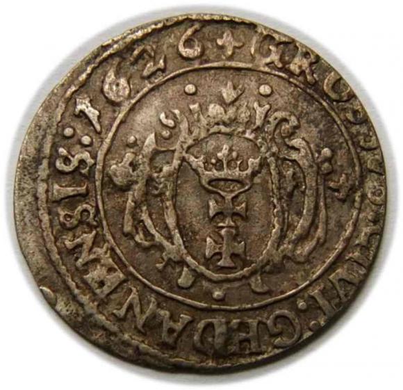 Grosz 1626 Zygmunt III Waza Gdańsk (2)