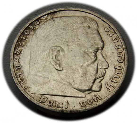 5 marek 1935 A Paul von Hindenburg / orzeł pruski Berlin (1)