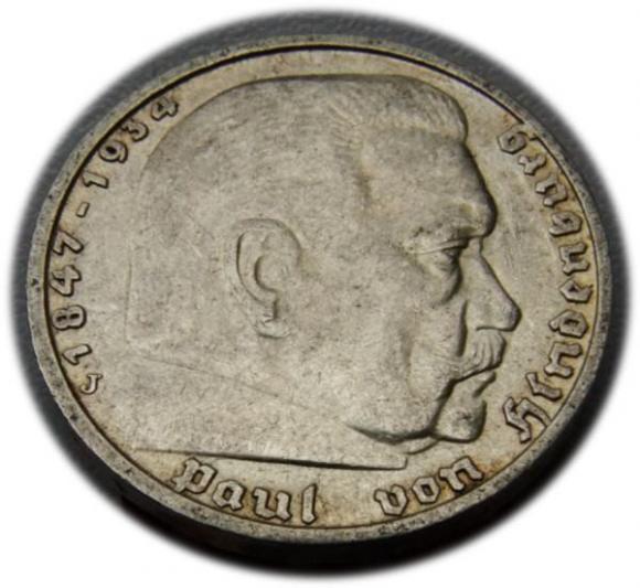 5 marek 1935 J Paul von Hindenburg / orzeł pruski Hamburg (1)