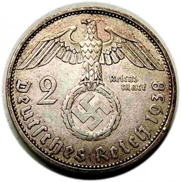2 marki 1938 A Paul von Hindenburg Berlin (2)