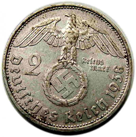 2 marki 1938 D Paul von Hindenburg Monachium (2)