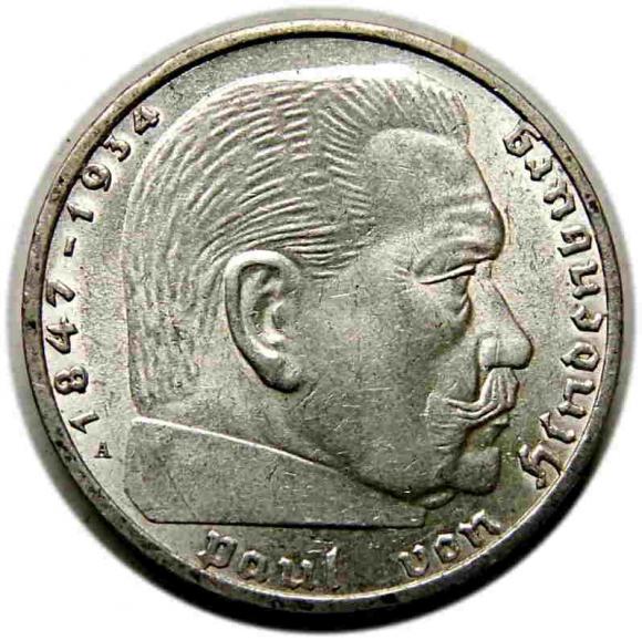 2 marki 1939 A Paul von Hindenburg Berlin (1)