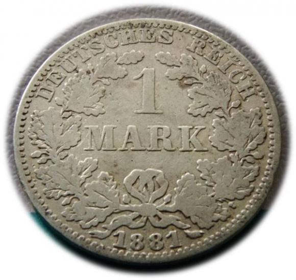1 marka 1881 Wilhelm I Berlin (1)
