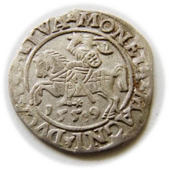 Półgrosz 1559 Zygmunt II August Wilno (1)