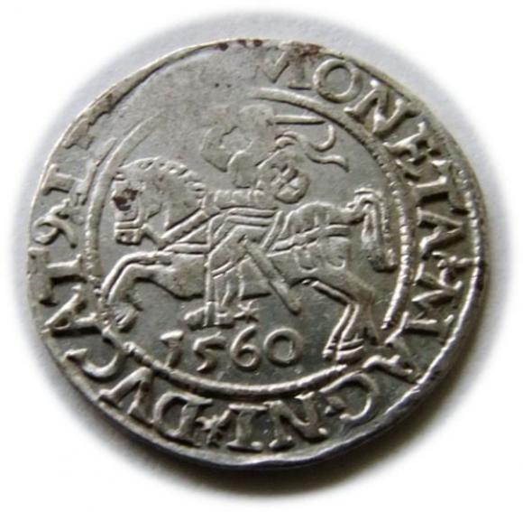 Półgrosz 1560 Zygmunt II August Wilno (1)