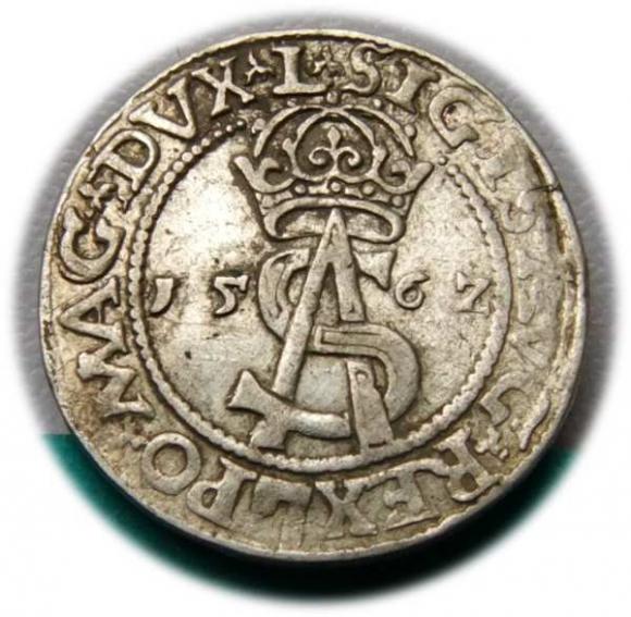 Trojak 1562 Zygmunt II August Wilno (1)