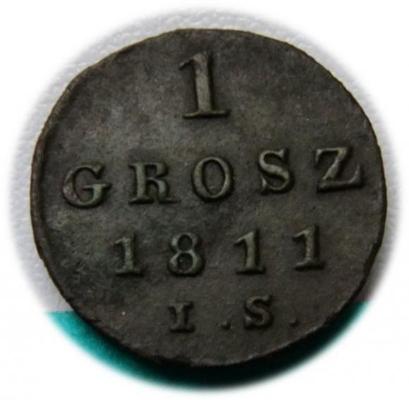 1 grosz 1811 Fryderyk August Księstwo Warszawskie (1)