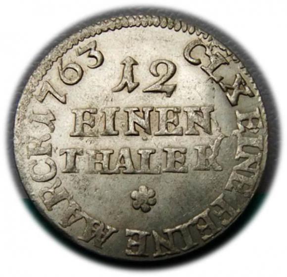 1/12 talara 1763 August III Sas Lipsk (2)
