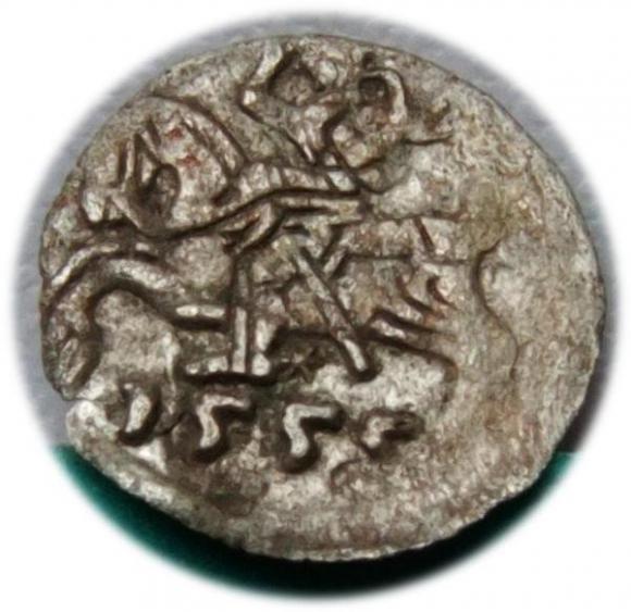 Denar 1555 Zygmunt II August Wilno (1)