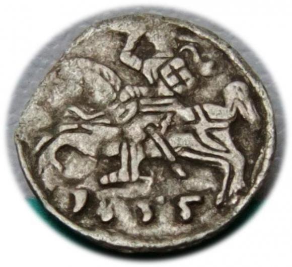 Denar 1555 Zygmunt II August Wilno (1)