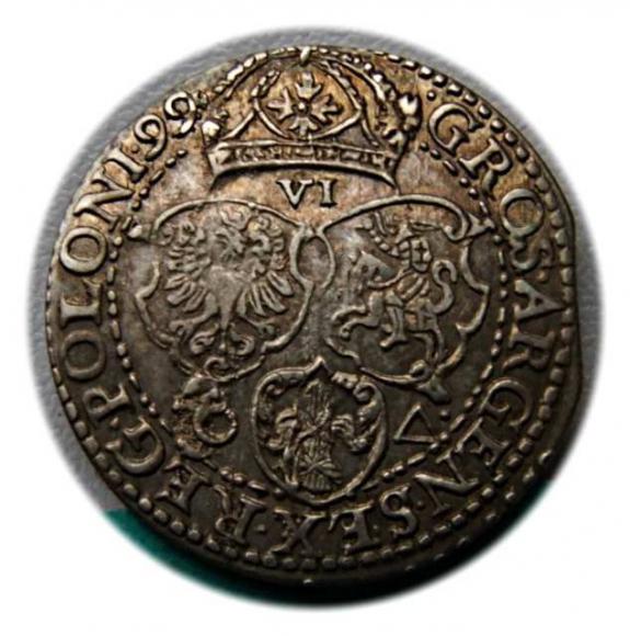 Szóstak 1599 Zygmunt III Waza Malbork (2)