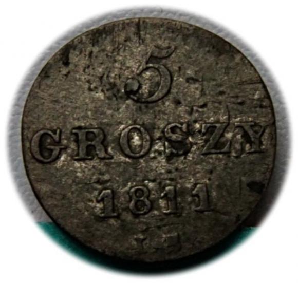 5 groszy 1811 Fryderyk August Księstwo Warszawskie (1)