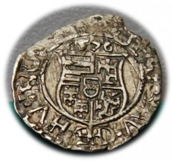 Denar 1576 Maksymilian II Habsburg Węgry (2)