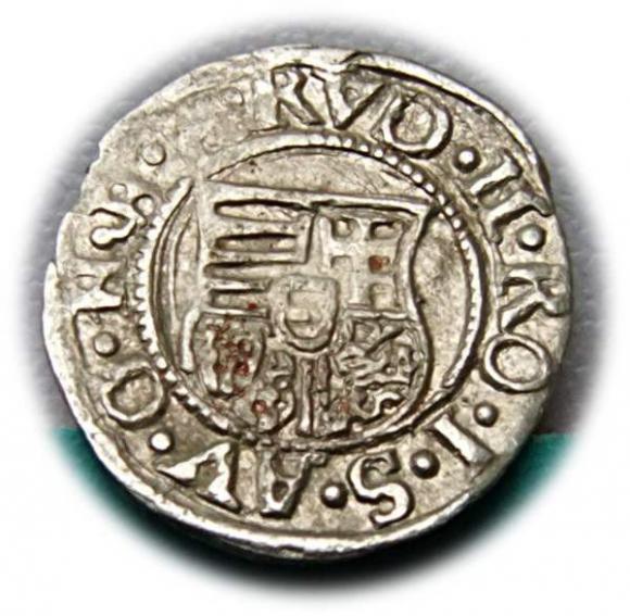 Denar 1580 Rudolf II Habsburg Węgry (2)