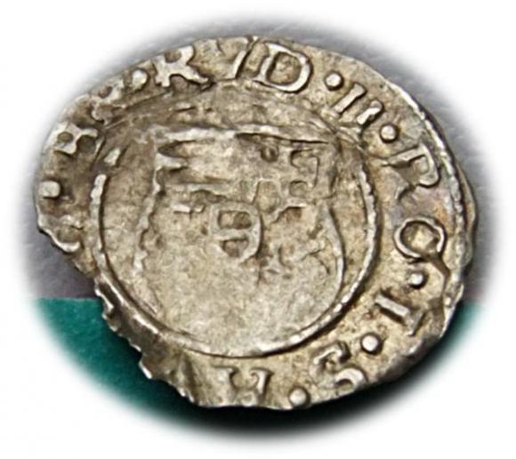 Denar 1581 Rudolf II Habsburg Węgry (2)