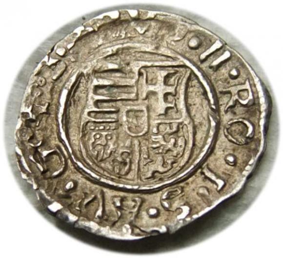 Denar 1581 Rudolf II Habsburg Węgry (2)