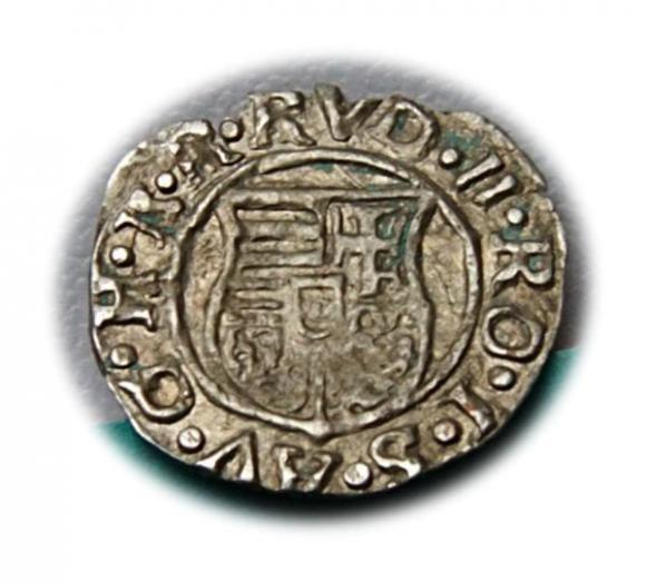 Denar 1582 Rudolf II Habsburg Węgry (2)