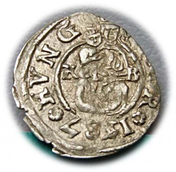 Denar 1582 Rudolf II Habsburg Węgry (1)