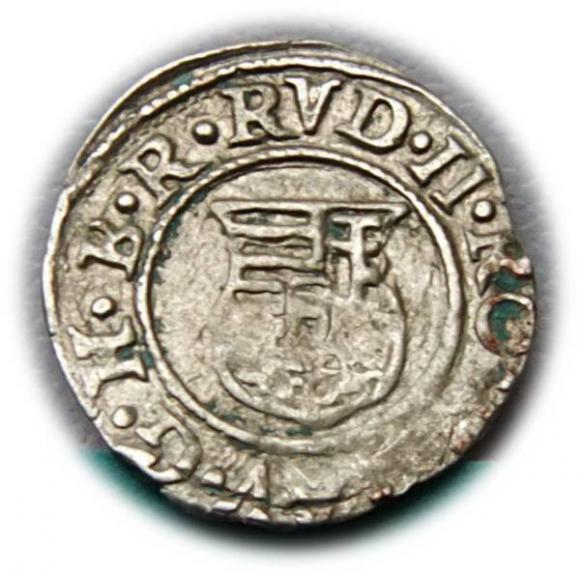 Denar 1584 Rudolf II Habsburg Węgry (2)