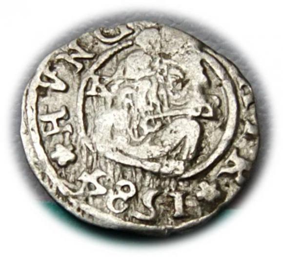 Denar 1584 Rudolf II Habsburg Węgry (1)