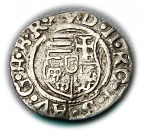 Denar 1584 Rudolf II Habsburg Węgry (2)