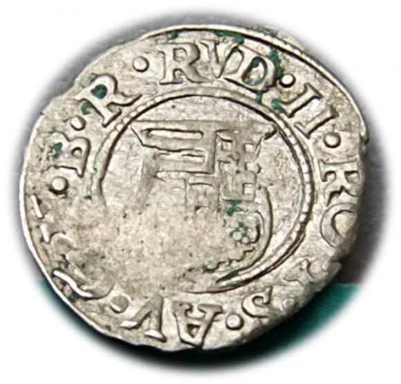 Denar 1584 Rudolf II Habsburg Węgry (1)