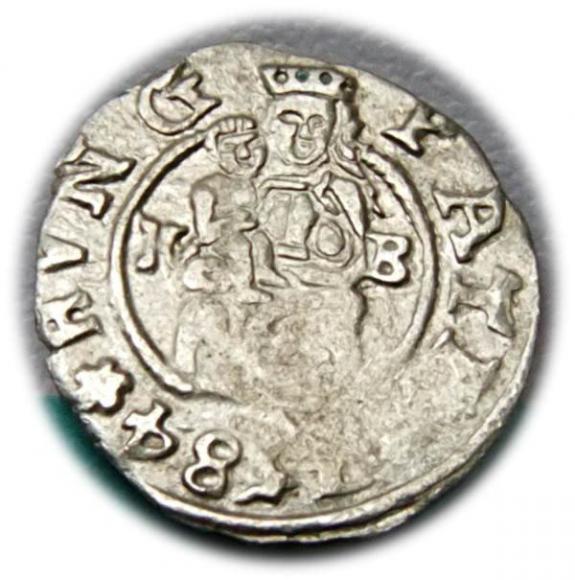 Denar 1584 Rudolf II Habsburg Węgry (2)
