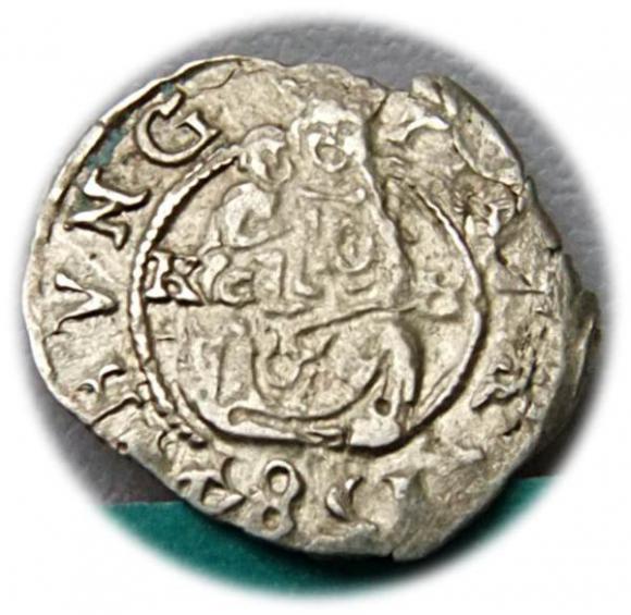 Denar 1584 Rudolf II Habsburg Węgry (1)
