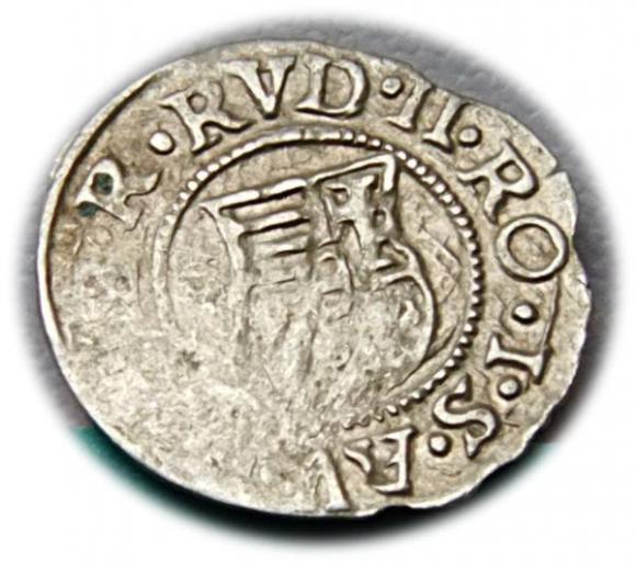 Denar 1585 Rudolf II Habsburg Węgry (2)