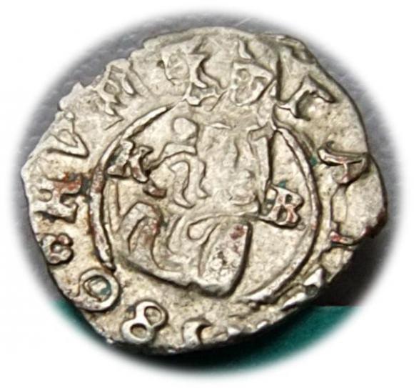 Denar 1586 Rudolf II Habsburg Węgry (1)