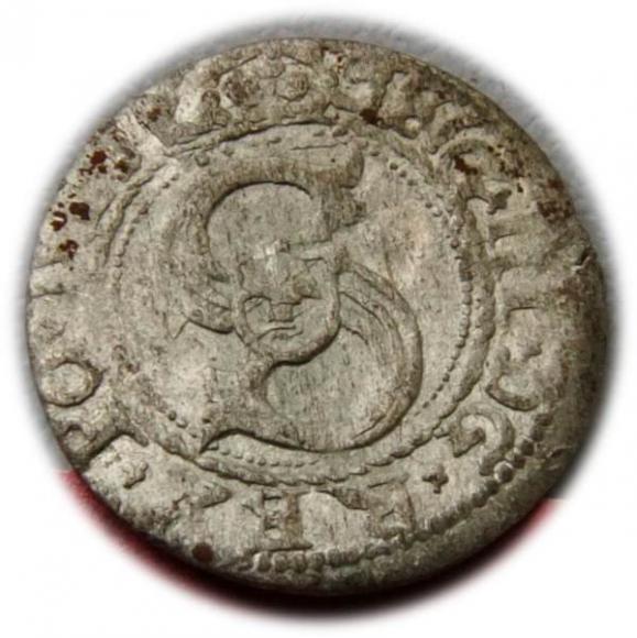 Szeląg 1607 Zygmunt III Waza Ryga (1)