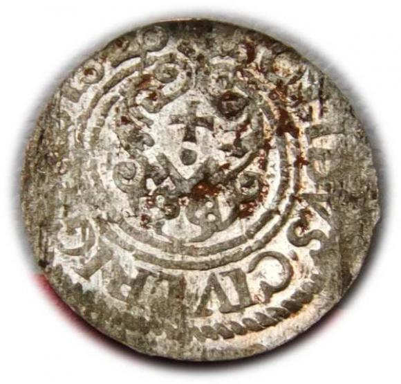 Szeląg 1626 Gustaw Adolf Ryga (2)
