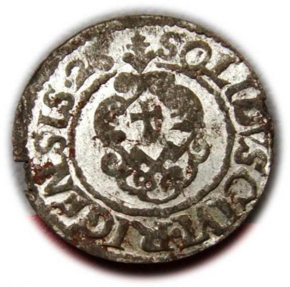 Szeląg 1626 Gustaw Adolf Ryga (2)