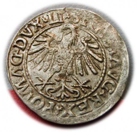 Półgrosz 1547 Zygmunt II August Wilno (2)